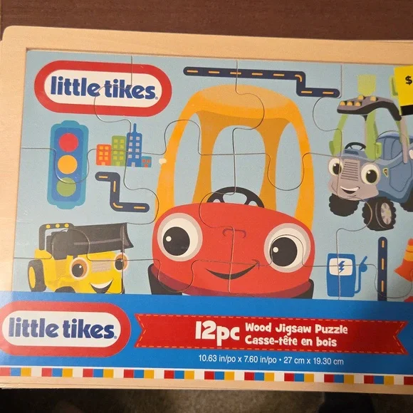 4 Little Tikes Wooden Puzzles - Picture 5 of 6